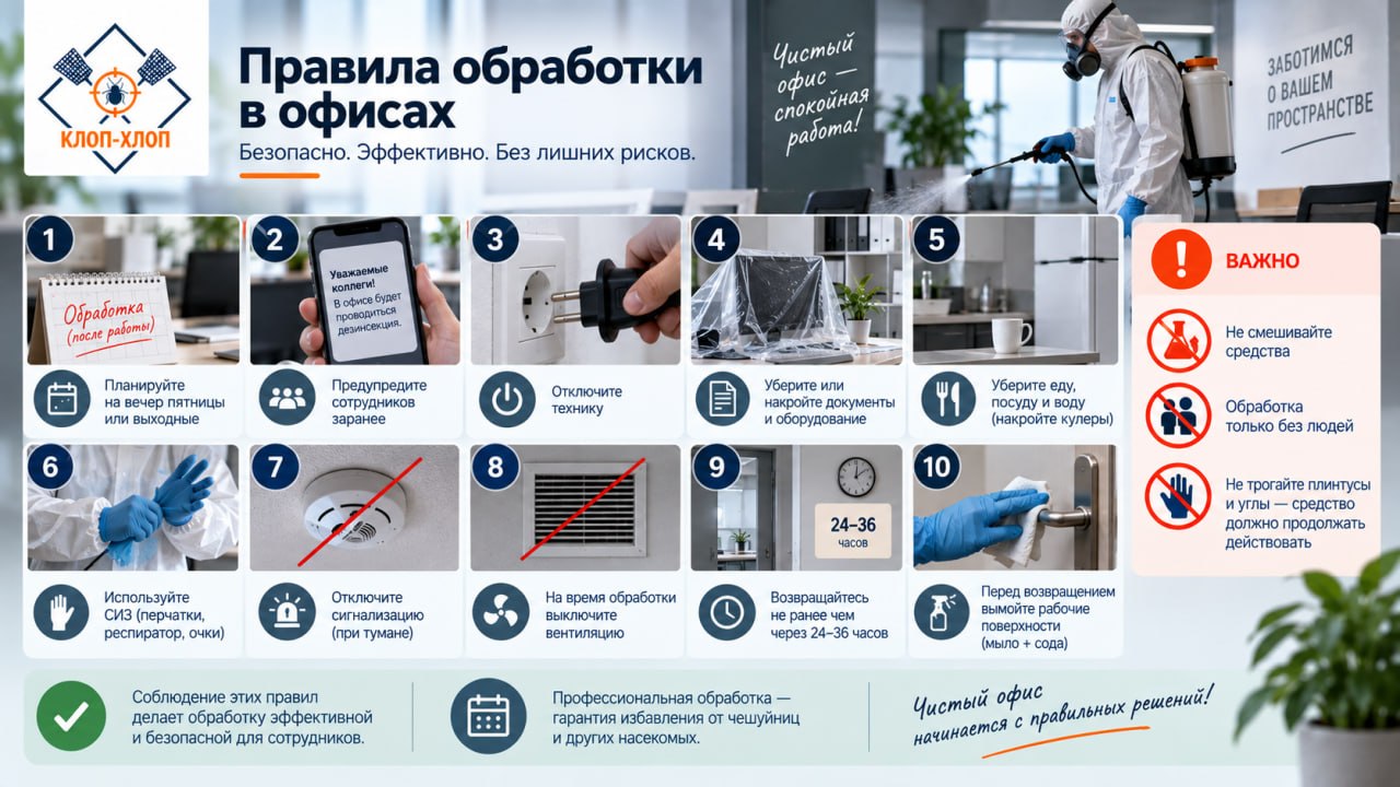 Правила обработки в офисах, которые обязательно надо соблюдать